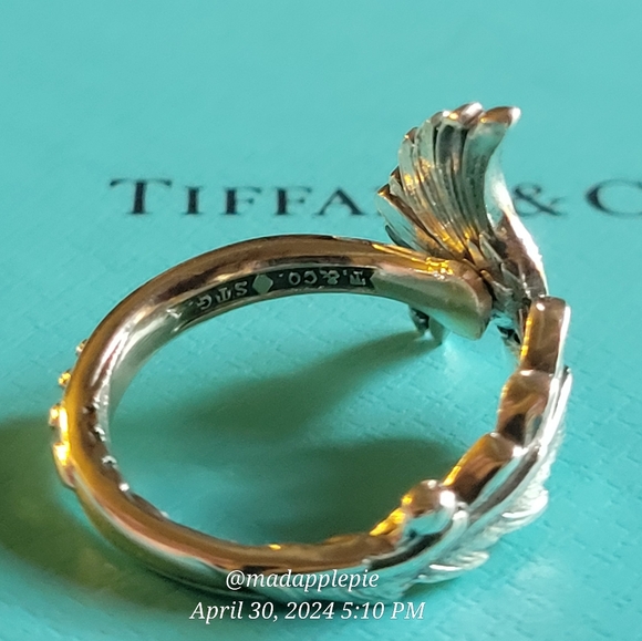 1885 Tiffany & Co. Daisy Spoon Ring in Sterling Silver Luxury Vintage #21 - Picture 6 of 16